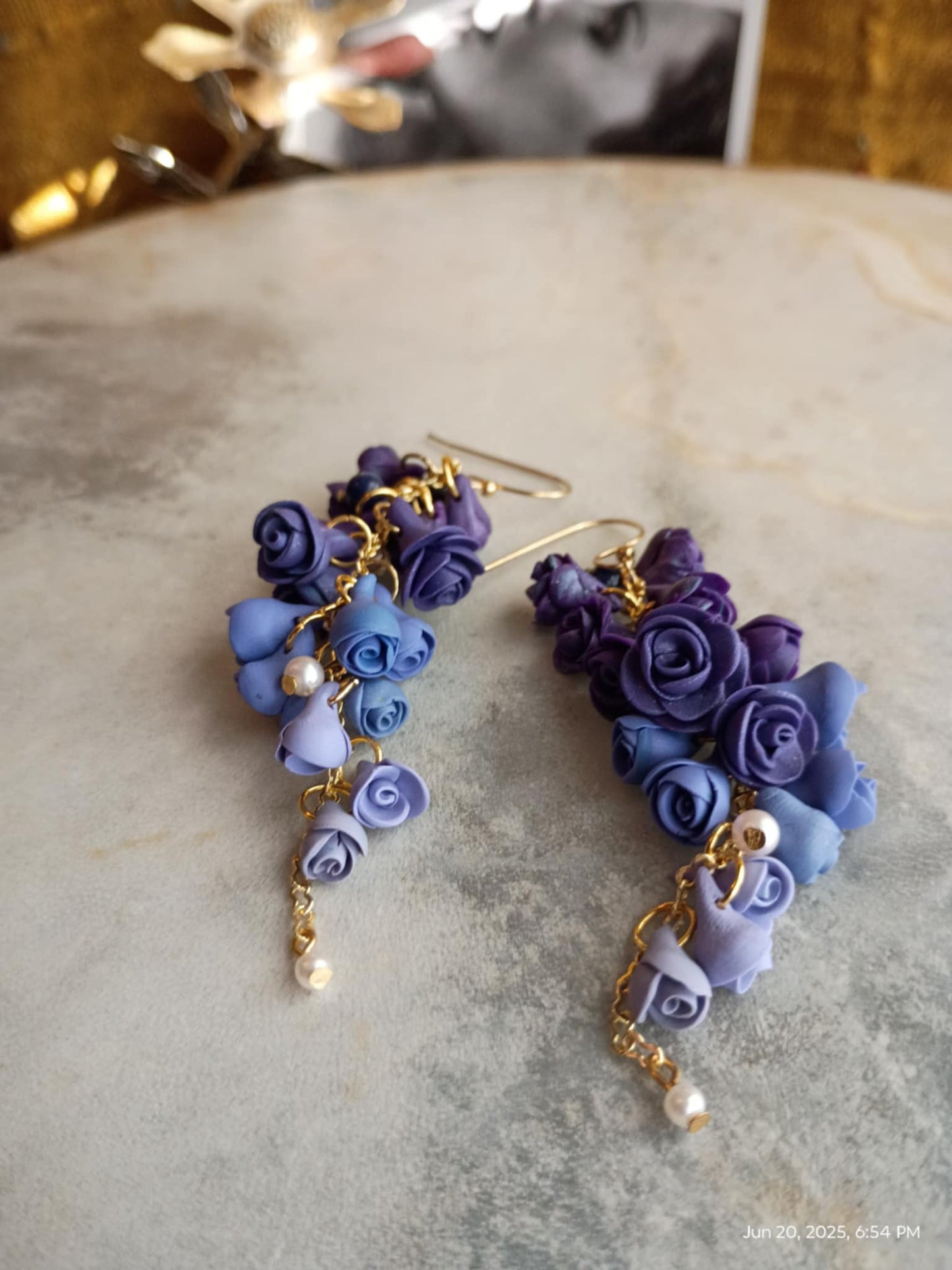 Purple Rose Chandeliers