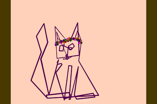 Kitty with the Flower Crown